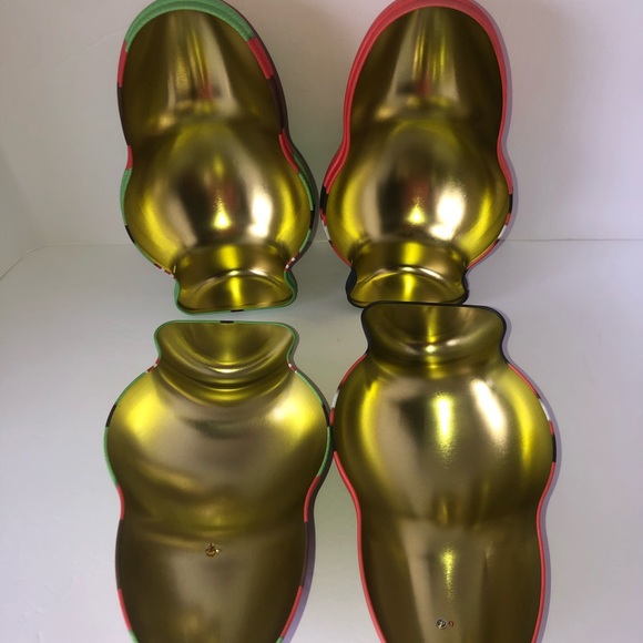 Elf Santa Christmas tin containers decorations - Picture 6 of 6